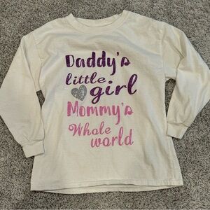 Long sleeve shirt, daddy’s little girl, mommy’s whole world, custom made shirt